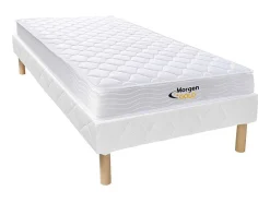Conjunto Sommier + Colchão De Molas 90X200 Cm - Wolkenlos Da Morgengold