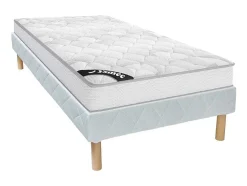 Conjunto Sommier + Colchão De Molas Ensacadas EsPéssura 20 Cm E Dimensao 90 X 190 Cm - Songe Da Ysmee