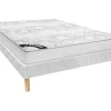 Conjunto Sommier + Colchão De Molas Ensacadas EsPéssura 20 Cm E Dimensao 140 X 190 Cm - Songe Da Ysmee