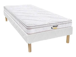 Conjunto Sommier + Colchão De Molas 3 Zonas Wolkentanz Da Morgengold - 90 X 200 Cm