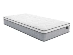 Conjunto Sommier + Colchão De Molas Ensacadas Esp. 22 Cm Serenite Da Ysmee - 90X200 Cm