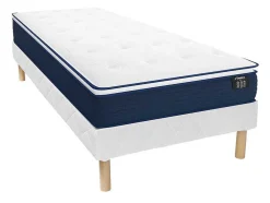 Conjunto Sommier + Colchão De Molas Ensacadas E Sobrecolchão Integrado 80X200 Cm - Altier Da Dreamea