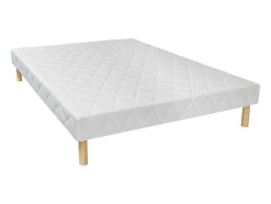 Conjunto Sommier + Colchão De Molas Ensacadas 5 Zonas Acolhimento Memória De Forma Esp. 23 Cm 160X200 Cm - Babylone De Ysmee