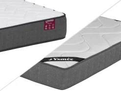 Conjunto Sommier + Colchão De Molas Ensacadas 5 Zonas Acolhimento Memória De Forma Esp. 23 Cm 160X200 Cm - Babylone De Ysmee