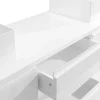 Conjunto Suspenso Para Casa De Banho Com Lavatório Duplo E Espelhos Cor Branco - Jimena