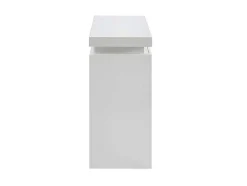 Consola Com 2 Gavetas - Leds - Mdf Lacado A Branco - Emerson
