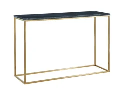 Consola Design Em Marmore E Metal Cor Preto E Dourado - Aretha De Pascal Morabito
