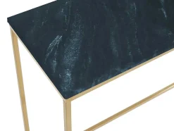 Consola Design Em Marmore E Metal Cor Preto E Dourado - Aretha De Pascal Morabito