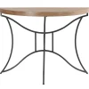Consola Em Mdf E Metal Natural E Preto - Lolana