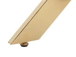 Consola Em Vidro Temperado E Metal Dourado, Transparente - Cosima