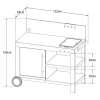 Cook'In Garden - Aparador Para Chapa Nova Xl