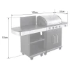 Cook'In Garden - Churrasqueira A Gas Fidgi 4 Com Bandeja Para Servir