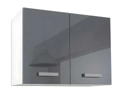 Cozinha Completa 300 Cm 10 Elementos De Arrumação Cinzento E Branco - Trattoria