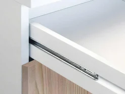 Cozinha Completa De 240 Cm Com 8 Compartimentos De Arrumação Cor Carvalho E Branco - Trattoria