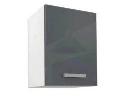 Cozinha Completa De 180 Cm Com 6 Compartimentos De Arrumação Cor Cinza E Branco - Trattoria