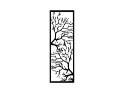 Decoração Metalica Arvore 29, Preto, 40X1,5X115 Cm, Epikasa