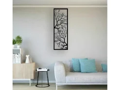 Decoração Metalica Arvore 29, Preto, 40X1,5X115 Cm, Epikasa