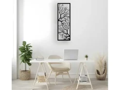 Decoração Metalica Arvore 29, Preto, 40X1,5X115 Cm, Epikasa