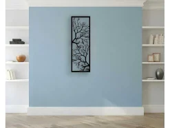 Decoração Metalica Arvore 29, Preto, 40X1,5X115 Cm, Epikasa