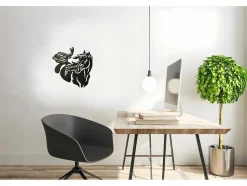 Decoração Metalica Cavalo 2, Preto, 50X1,5X50 Cm, Epikasa