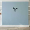 Decoração Metalica Cervo 3, Preto, 51X1,5X51 Cm, Epikasa