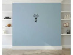 Decoração Metalica Girafa 5, Preto, 33X1,5X50 Cm, Epikasa