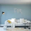 Decoração Metalica Mapa Do Mundo 19, Branco, 100X1,5X58 Cm, Epikasa