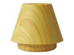 Diffuseur D'Aromes Ultrasonique 12W Avec Led En Bois Jaune