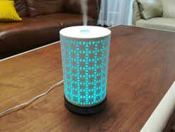 Diffuseur D'Aromes Ultrasonique 9W Avec Led En Bleu