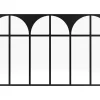 Divisória De Atelier Art Deco Aluminio Termolacado 180X105 Cm Preto - Arcadea