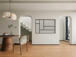 Divisória De Atelier Design Aluminio Termolacado 150X105 Cm, Preto - Artena