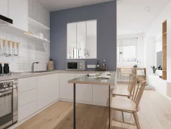 Divisória De Atelier Em Aluminio Termolacado Branco De 90X105 Cm - Bayview