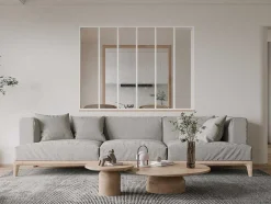 Divisória De Atelier Em Aluminio Termolacado Branco De 180X130 Cm - Bayview
