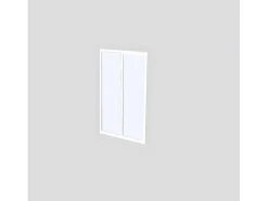 Divisória De Canto De Atelier Em Aluminio Termolacado C120 X L60 X A130 Cm Preto - Bayview