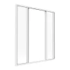 Divisória De Correr Aluminio Termolacado Branco 120X130 Cm - Ravena