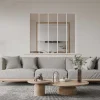 Divisória De Vidro Bayview Em Aluminio Termolacado Branco - 150X130 Cm