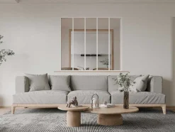 Divisória De Vidro Bayview Em Aluminio Termolacado Branco - 150X130 Cm