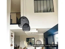Divisória De Vidro Bayview Em Aluminio Termolacado Preto - 180X130 Cm