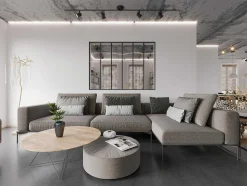 Divisória De Vidro Bayview Em Aluminio Termolacado Preto - 180X130 Cm