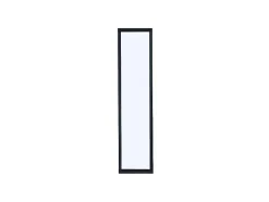 Divisória De Vidro Em Aluminio Termolacado 30 X 130 Cm Preto - Bayview