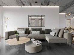 Divisória De Vidro Em Aluminio Termolacado Preto - 150X105 Cm - Bayview