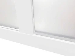 Divisória De Vidro Para Atelier Em Aluminio Termolacado 210X130 Cm Branco - Bayview