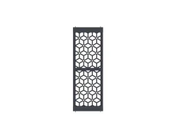 Divisória Em Aco Galvanizado L88 X A245 Cm Antracite Altura Ajustavel - Lateri