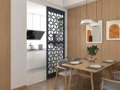 Divisória Em Aco Galvanizado L88 X A245 Cm Antracite Altura Ajustavel - Lateri