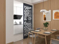 Divisória Em Aco Galvanizado L88 X A245 Cm Antracite Altura Ajustavel - Laduna