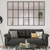 Divisória Estilo Estufa Aluminio Termolacado 210X130 Cm, Preto - Oransa