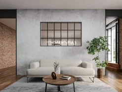 Divisória Estilo Estufa Aluminio Termolacado 180X105 Cm, Preto - Oransa