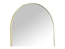 Espelho Arqueado De Pousar Em Metal L50 X A170 Cm Dourado - Mailen