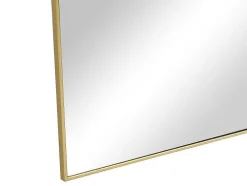 Espelho Arqueado De Pousar Em Metal L50 X A170 Cm Dourado - Mailen