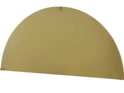 Espelho Semicirculo Design Em Metal C50 X A100 Cm Dourado - Gavra